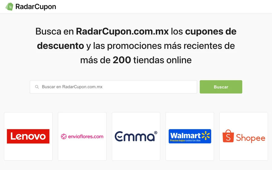 Screenshot of our site in Mexico